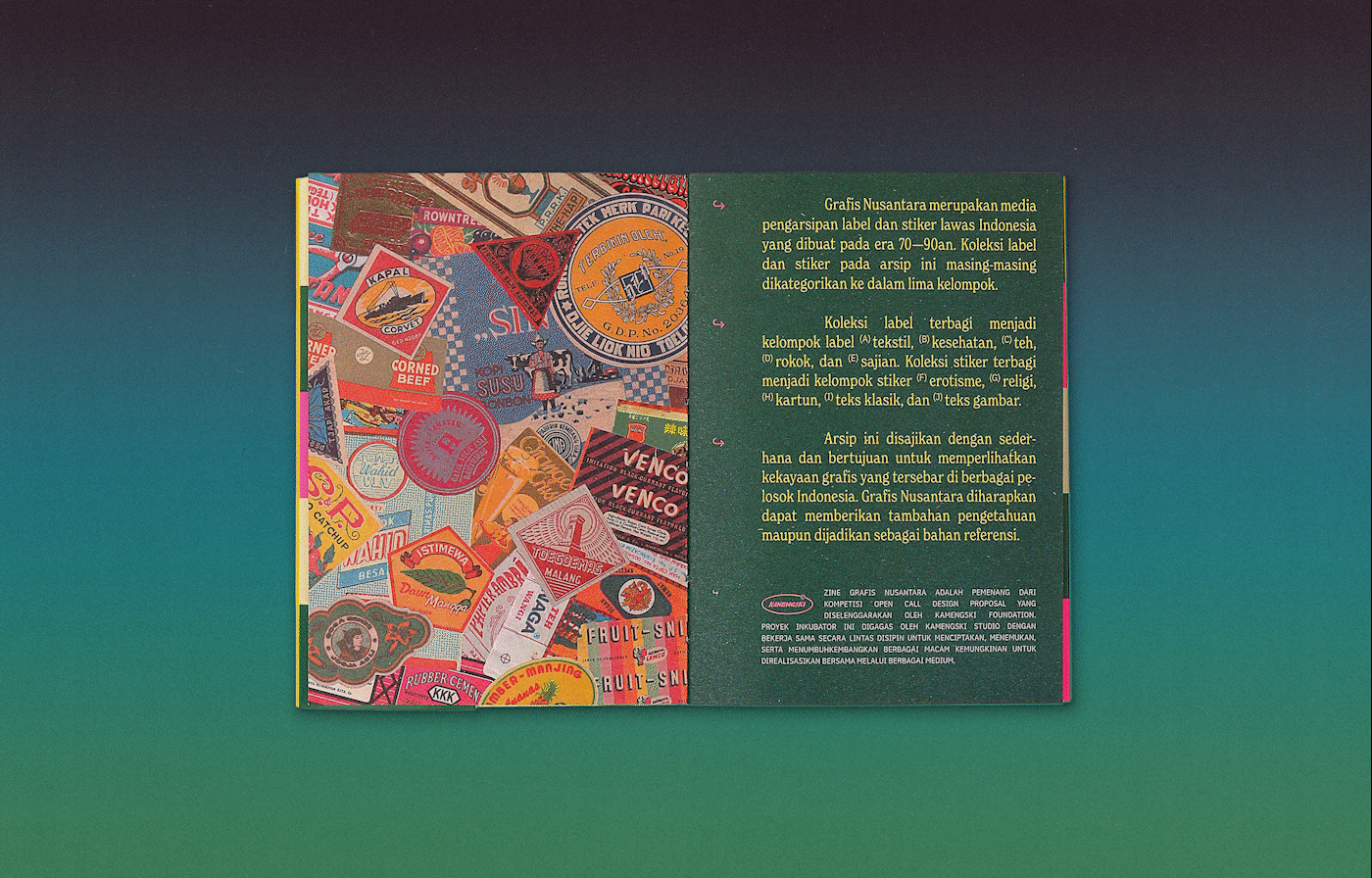 Grafis Nusantara Vol. 01: Koleksi Label dan Stiker
