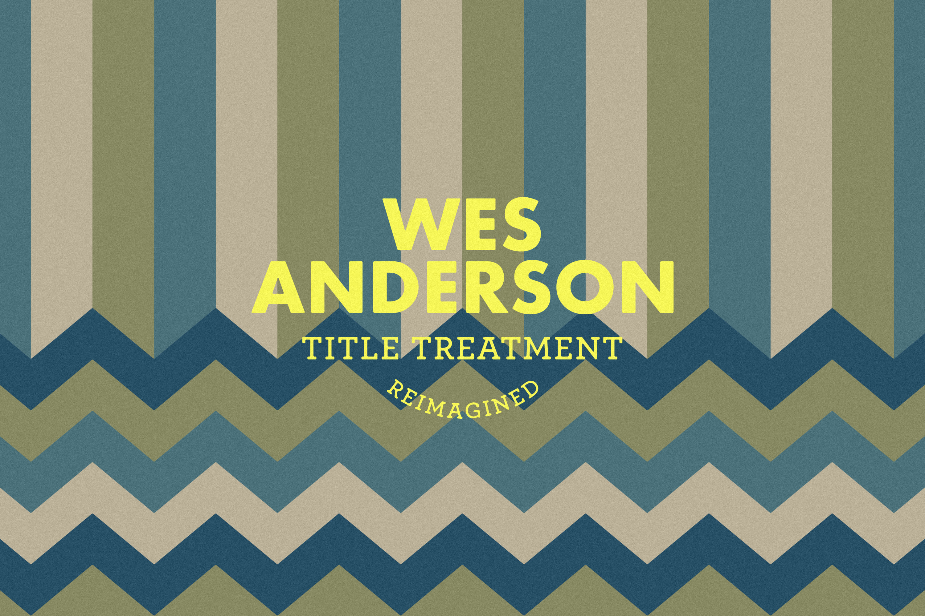 Wes Anderson: Title Treatment Reimagined
