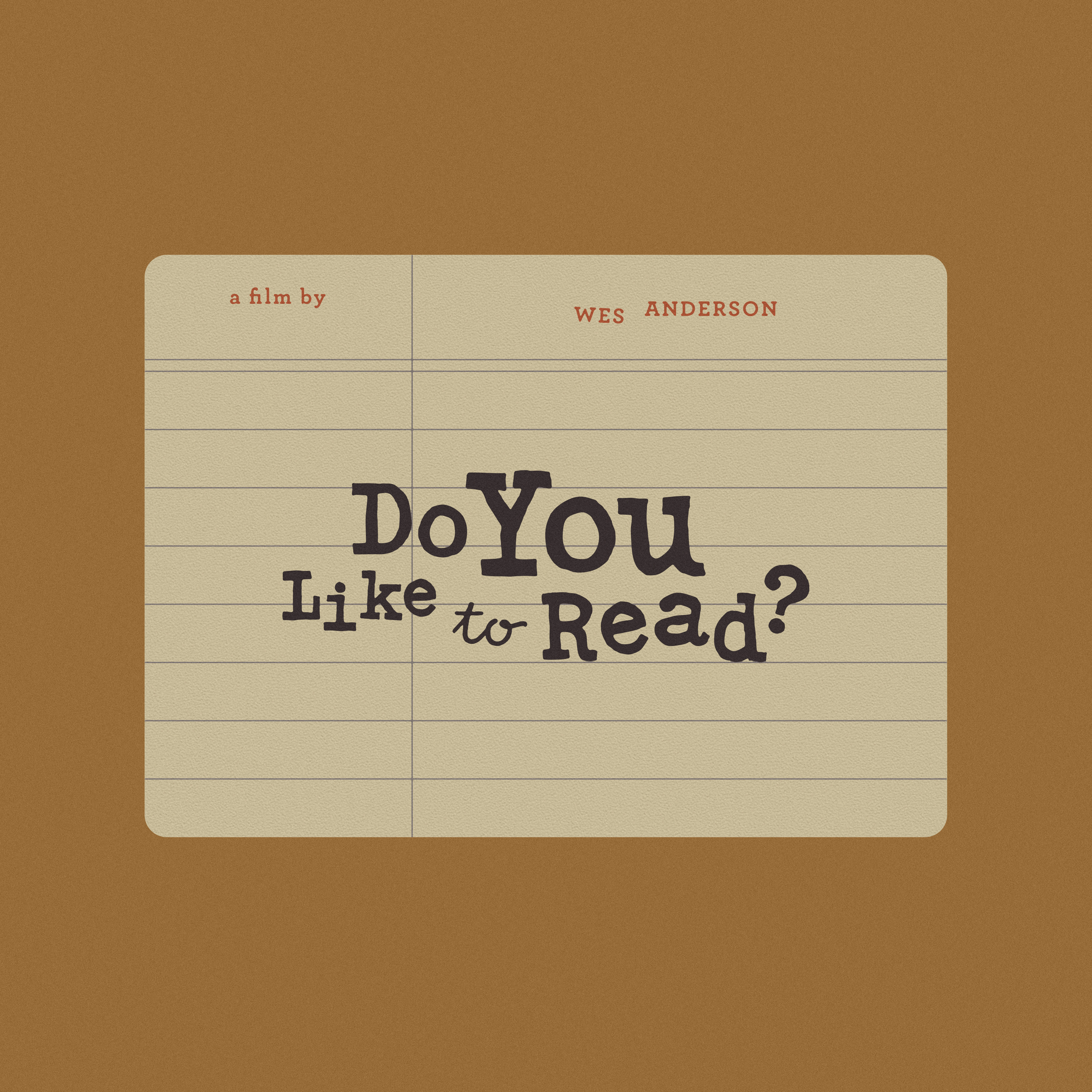 Wes Anderson: Title Treatment Reimagined
