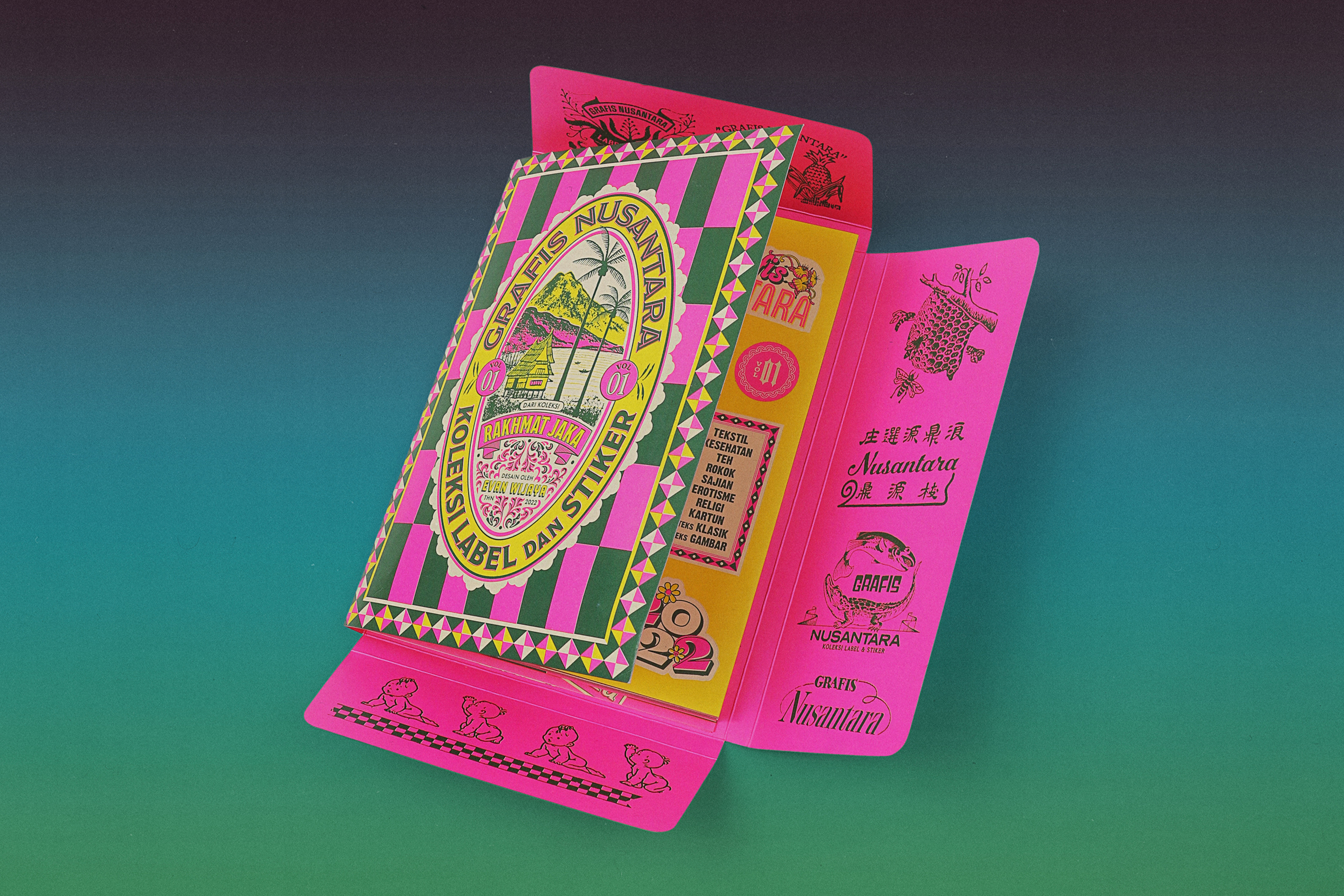 Grafis Nusantara Vol. 01: Koleksi Label dan Stiker