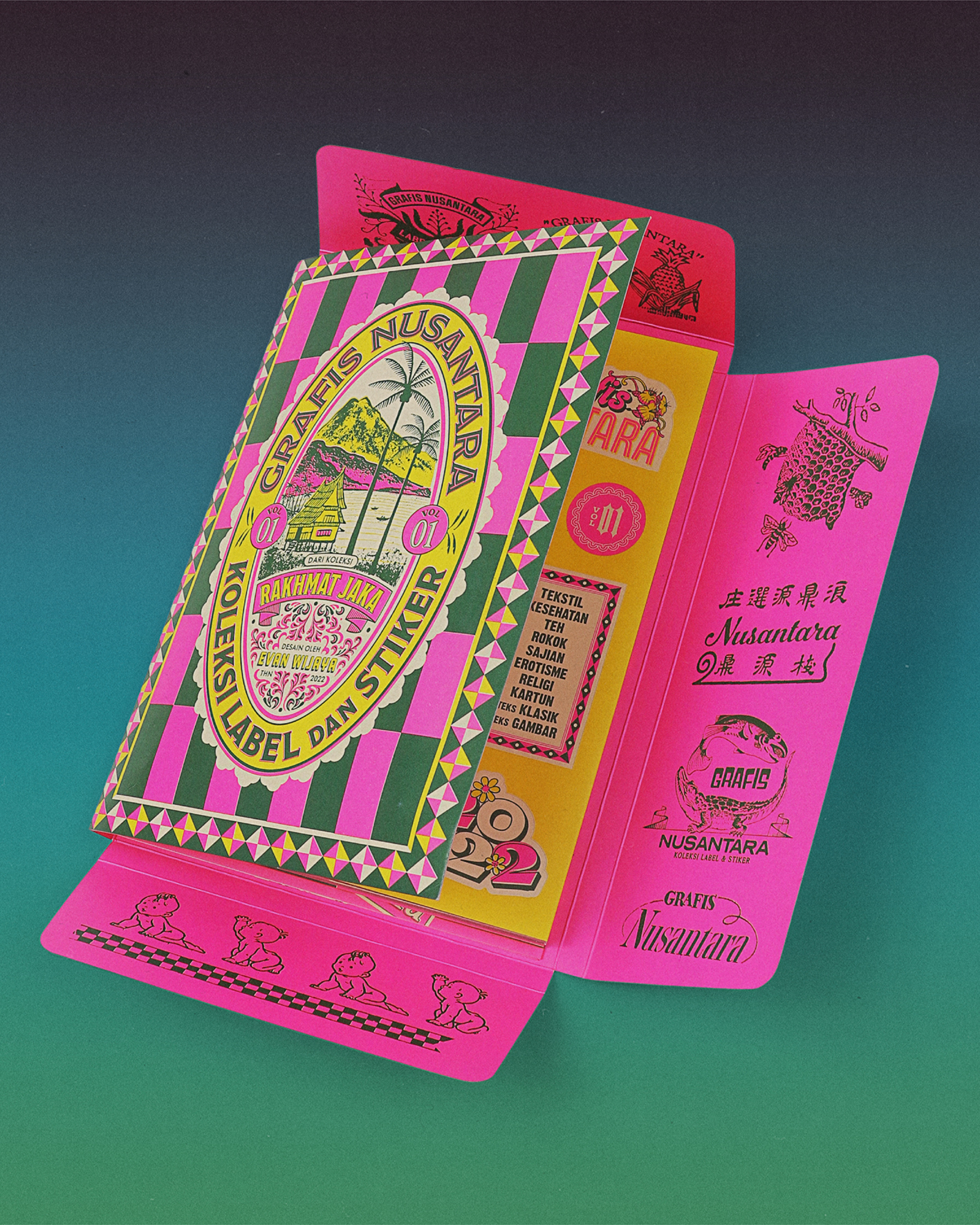 Grafis Nusantara Vol. 01: Koleksi Label dan Stiker