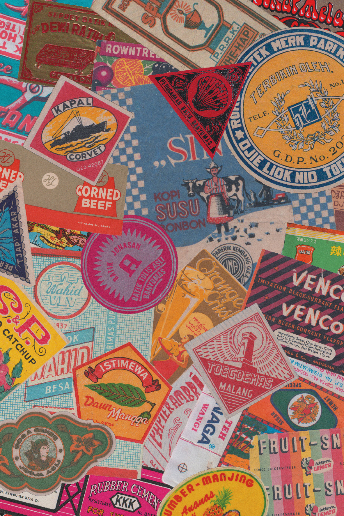 Grafis Nusantara Vol. 01: Koleksi Label dan Stiker